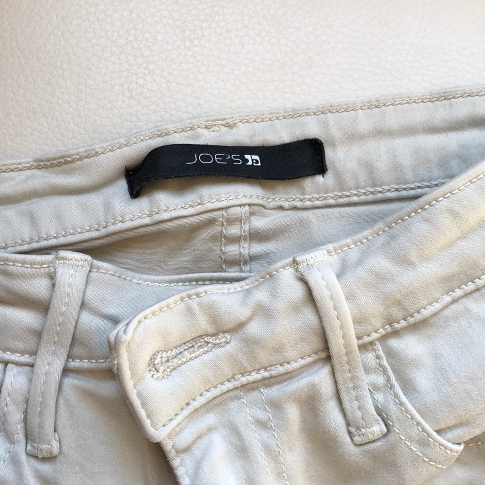 Joe’s khaki jeans with black accents - Picture 2 of 5